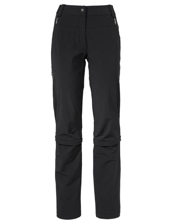 VAUDE Women's Farley Stretch Capri T-Zip Pants III black Gr&ouml;&szlig; 36-Short
