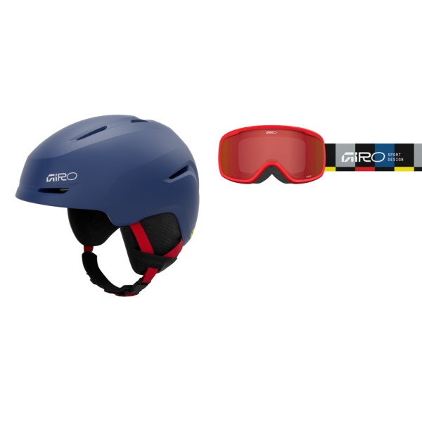 Giro Spur Combo Pack XS 48.5-52 matte blue/red Unisex