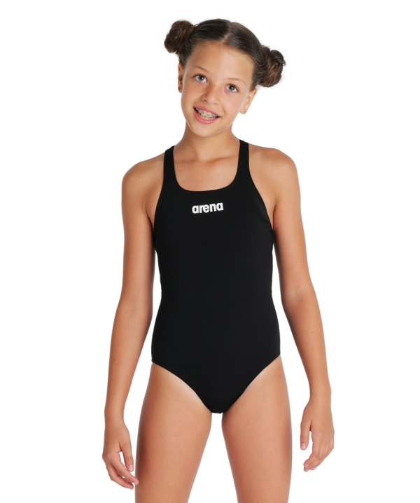 Arena G Team Swimsuit Swim Pro Solid 164 black/white M&auml;dchen