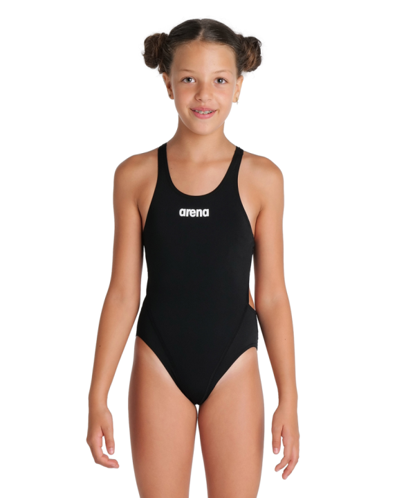 Arena G Team Swimsuit Swim Tech Solid 140 black/white M&auml;dchen