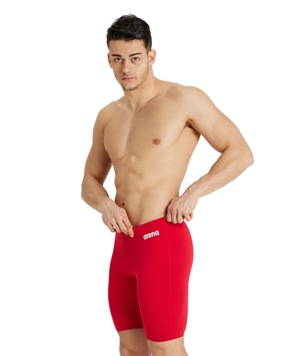 Arena M Team Swim Jammer Solid D 1 red/white Herren