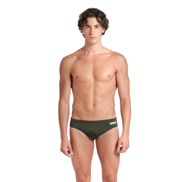 Arena M Team Swim Briefs Solid D 5 dark sage/white Herren
