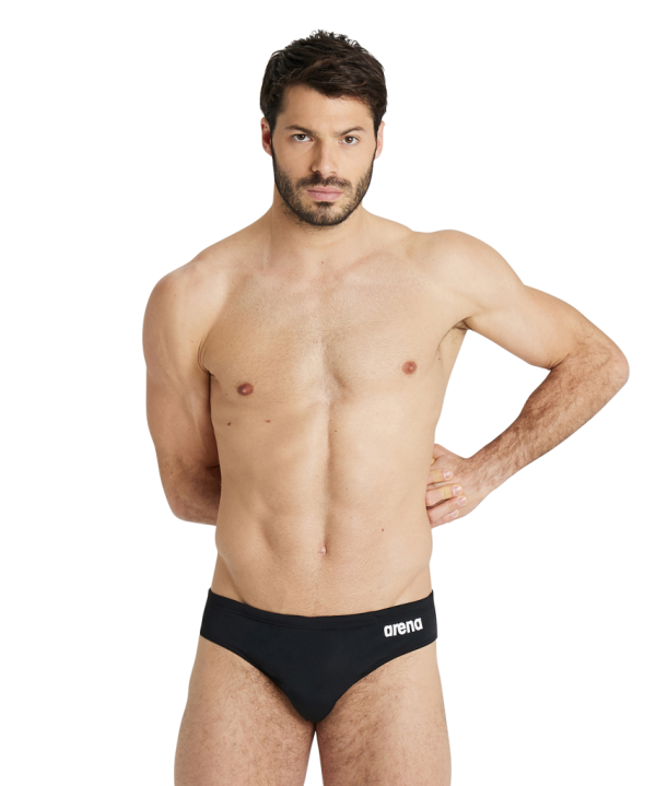 Arena M Team Swim Briefs Solid D 6 black/white Herren