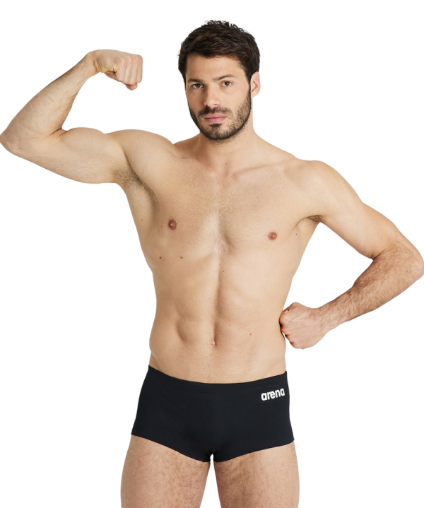 Arena M Team Swim Low Waist Short Solid D 5 black/white Herren