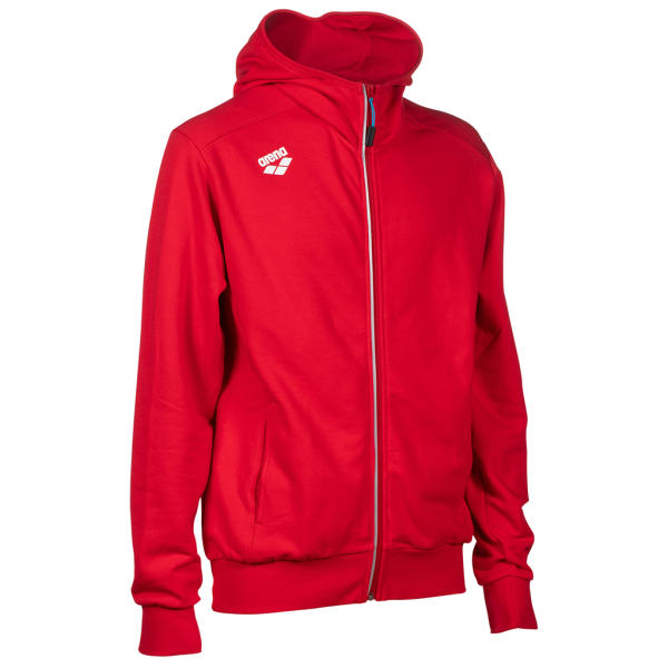 Arena Team Hooded Jacket Panel M red Unisex
