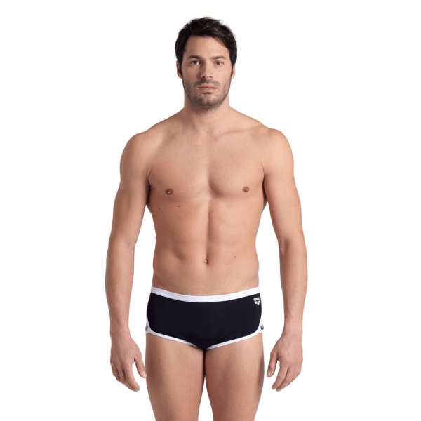 Arena M Arena Icons Swim Low Waist Short Solid D 5 black/white Herren