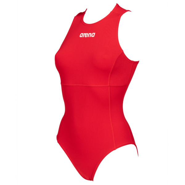 Arena W Team Swimsuit Waterpolo Solid D 34 red/white Damen