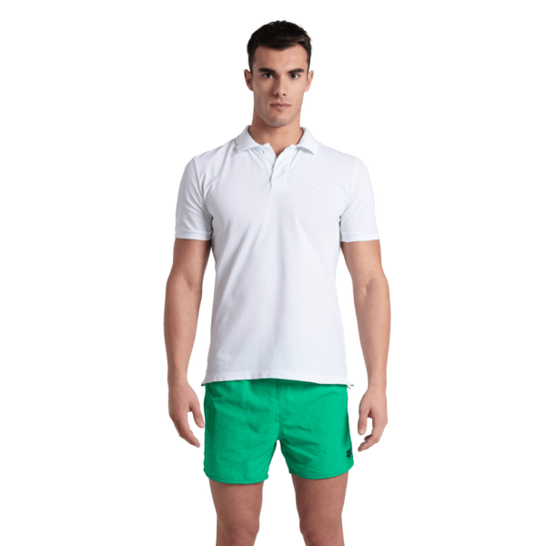 Arena M Poloshirt Solid Cotton Piquet XL white/white Herren