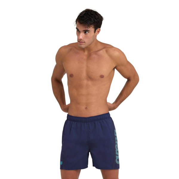 Arena M Fundamentals Arena Logo Boxer R XL navy/turquoise Herren