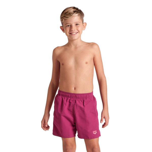 Arena B Beach Boxer Solid R 140 dark purple/calypso coral Jungen