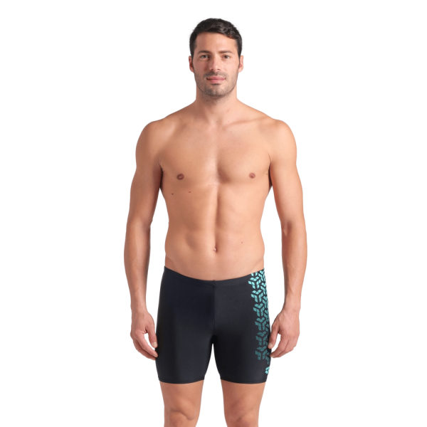 Arena M Arena Kikko V Swim Mid Jammer Graphic D 8 black/water Herren