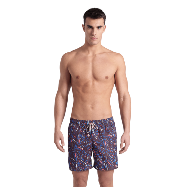 Arena M Beach Boxer Allover S sepia/multi Herren