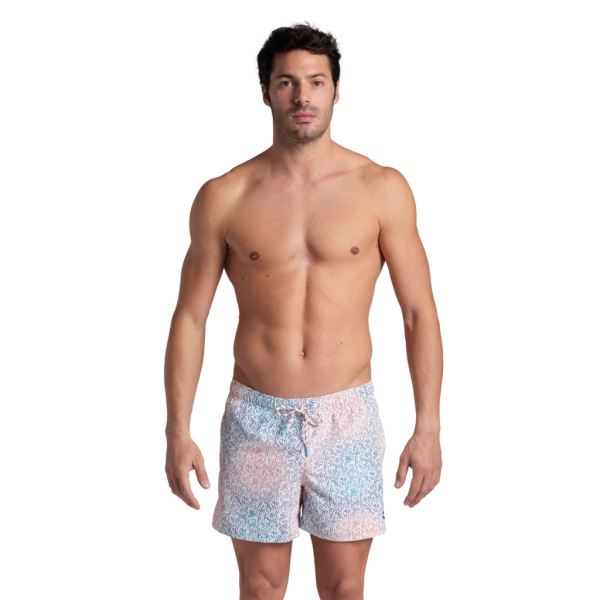 Arena M Beach Short Allover XXL white/purple blue multi Herren