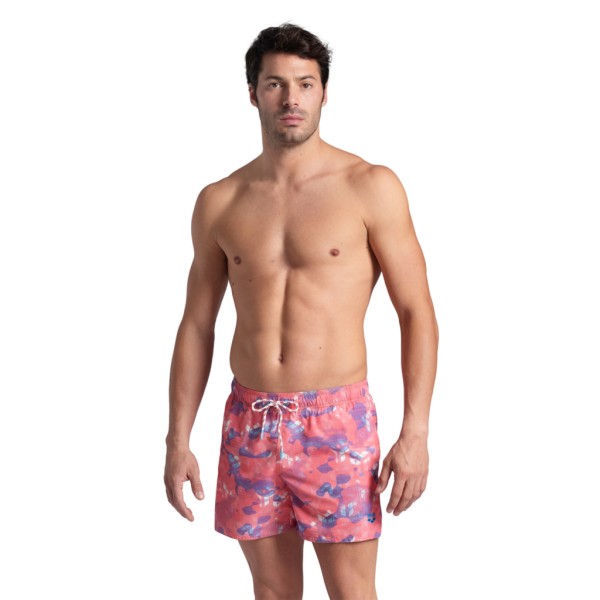 Arena M Beach Short Allover XL calypso coral/multi Herren