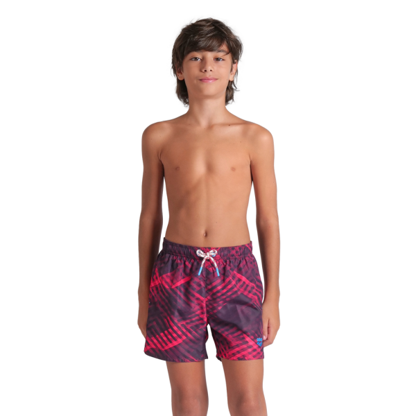 Arena B Beach Boxer Allover 140 dark purple multi Jungen
