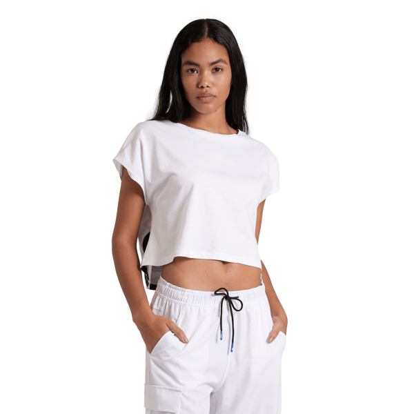 Arena W Arena Logo Crop Tee L white/black Damen