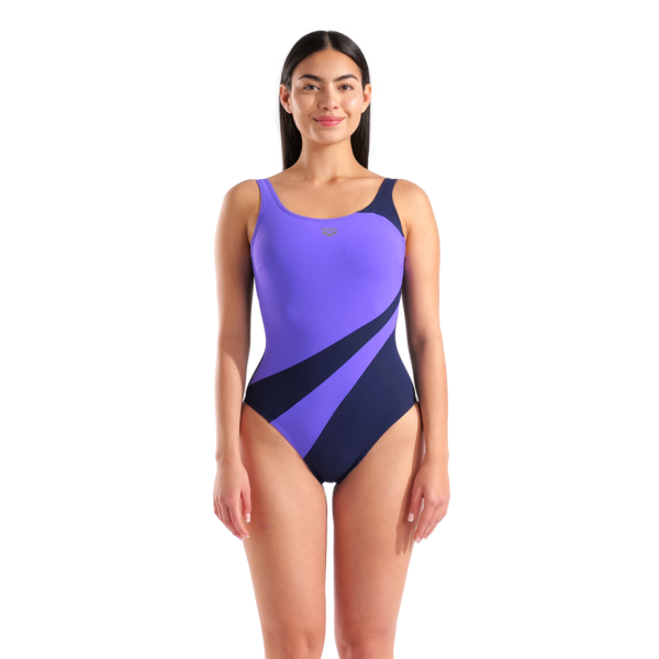 Arena W Arena Swimsuit Liliana U Back C Cup D 36 navy/violet Damen