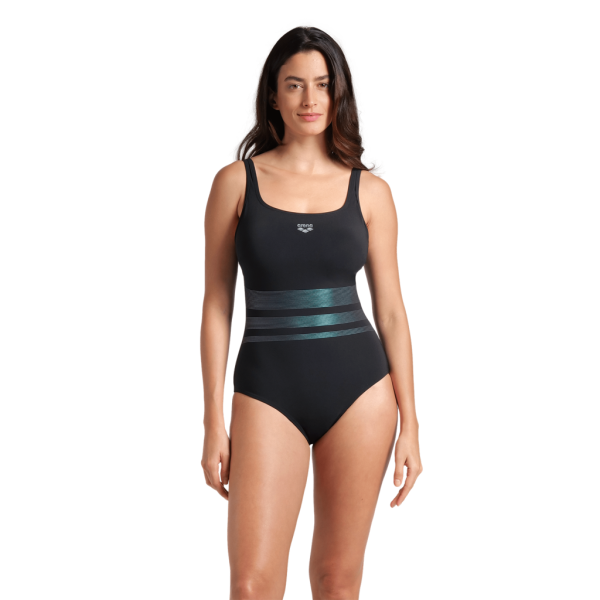 Arena W Arena Swimsuit Rosa Wing Back C Cup D 36 black Damen
