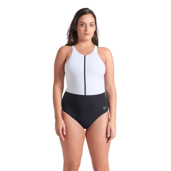 Arena W Arena Swimsuit Silvia Cross Back D 36 black/white/black Damen