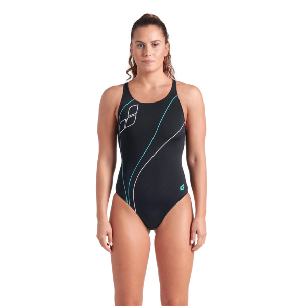 Arena W Arena Trail Swimsuit V Back D 38 black Damen