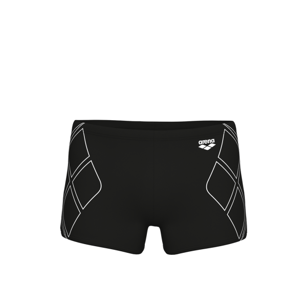 Arena M Arena Graphic Swim Short D 6 black/white Herren