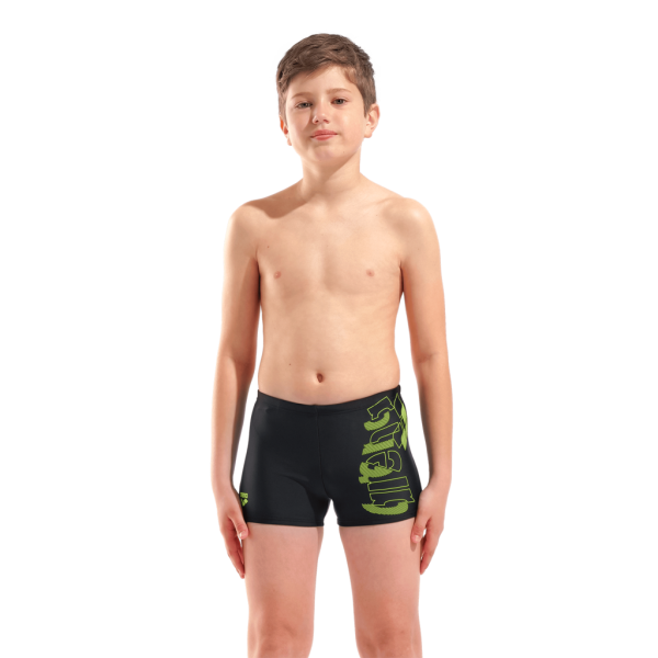 Arena B Arena Tales Swim Short 116 black/artic lime Jungen