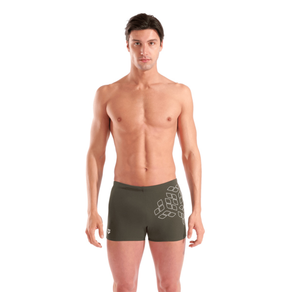 Arena M Arena Kikko Graphic Swim Short D 8 dark sage/white Herren