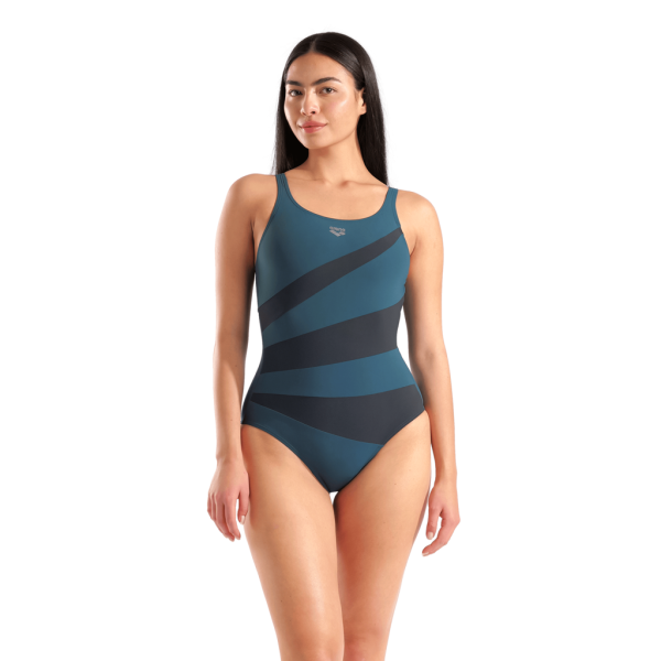 Arena W Arena Isabella Swimsuit Wing Back C D 36 mangrove/night grey Damen