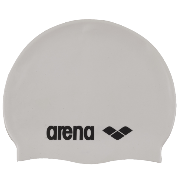 Arena Classic Silicone Cap one size white/black Unisex