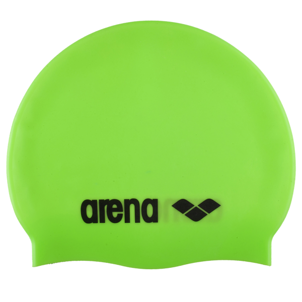 Arena Classic Silicone Cap one size acid lime/black Unisex