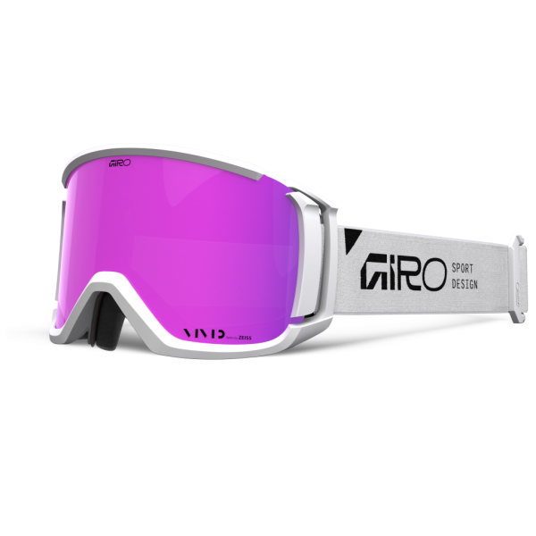 Giro Revolt Vivid Goggle one size white stacked vivid pink S2 Unisex