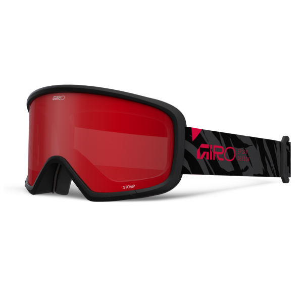 Giro Stomp Flash Goggle one size black rush amber scarlet S2 Unisex