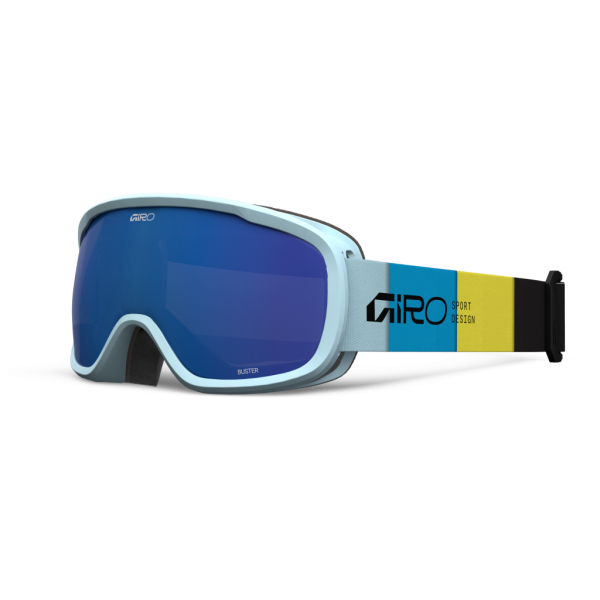 Giro Buster Flash Goggle one size light blue blocks grey cobalt S3 Unisex