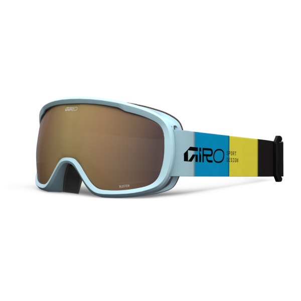 Giro Buster Basic Goggle one size light blue blocks amber rose S2 Unisex