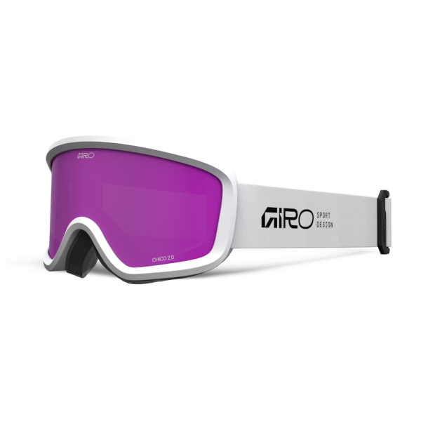 Giro Chico 2.0 Flash Goggle one size white stacked amber pink S2 Unisex