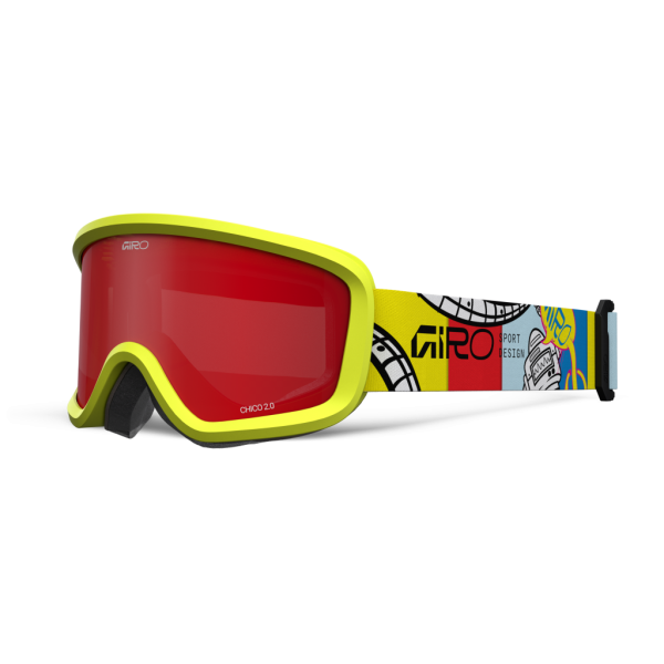 Giro Chico 2.0 Flash Goggle one size yellow robot amber scarlet S2 Unisex