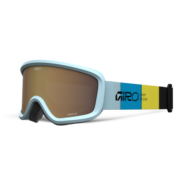 Giro Chico 2.0 Basic Goggle one size light blue blocks amber rose S2 Unisex