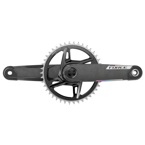 Quarq MY26 Power Meter Crankset Spindle Force XPLR AXS Wide 1x DUB 175mm/42t black/iridescent