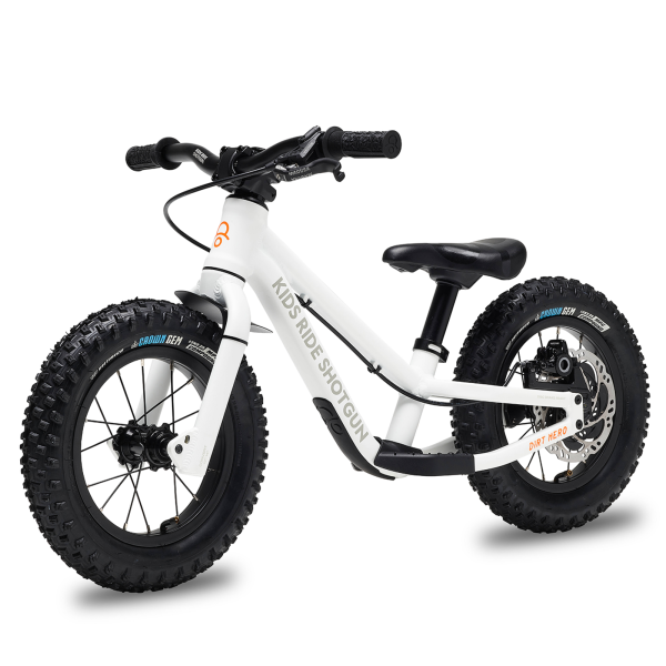 Kids Ride Shotgun 12&rdquo; Dirt Hero with Brake one size white