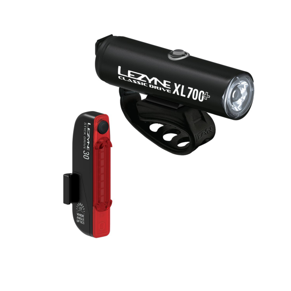 Lezyne Classic Drive XL 700+ / Stick+ Drive Pair one size satin black