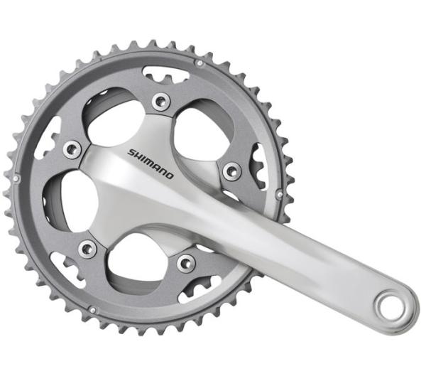 SHIMANO Kurbelgarnitur FC-CX50 10-fach 170 mm 46-36 Z&auml;hne Silber