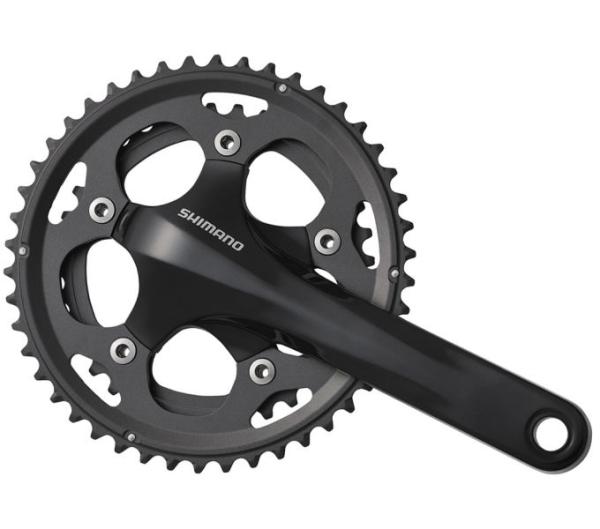 SHIMANO Kurbelgarnitur FC-CX50 10-fach 175 mm 46-36 Z&auml;hne Schwarz