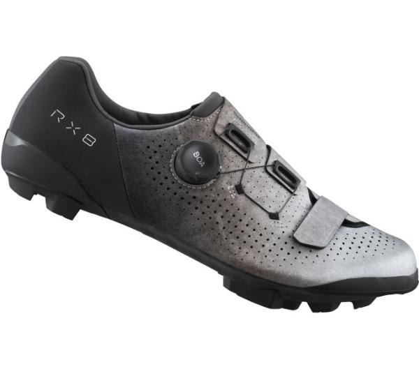 SHIMANO SHIMANO Fahrradschuhe RX801 Herren/Damen Gravel SPD Gr&ouml;&szlig;e 46 Silber