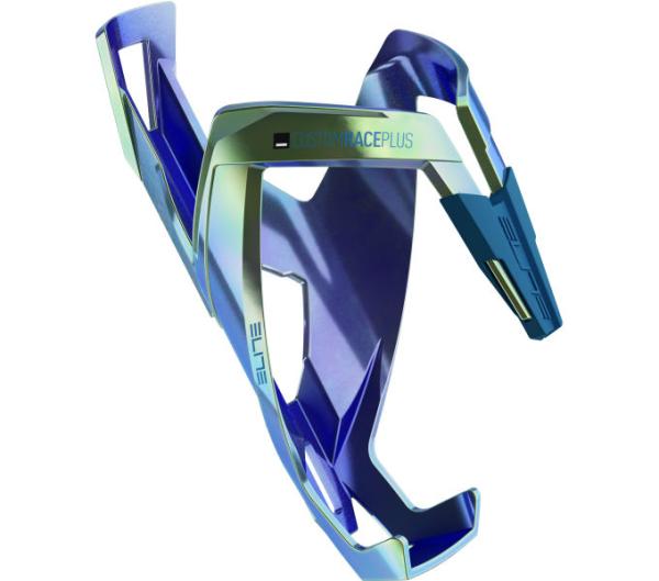 ELITE ELITE Flaschenhalter Custom Race Plus Blau/Gr&uuml;n Shiny Paint