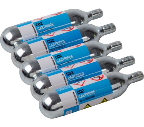 PRO Ersatzpatronensatz CO2 mit Gewinde 5 St&uuml;ck/25 g