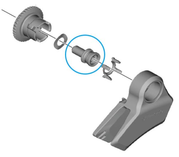 SHIMANO Befestigungsschraube CD-EM800 F&uuml;hrung 53 mm Kettenlinie